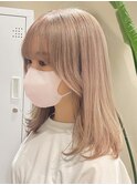 3211ハイトーン波巻きゆる巻きロングブロンドビビッドカラー