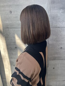 サラビューティーサイト 志免店(SARA Beauty Sight) 40代50代大人可愛いベージュボブ☆山之内