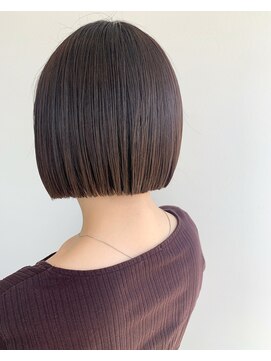 エバーグリーン(ever Green) 透明感brownのミニボブ