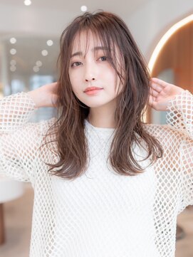 エースハバナ 渋谷(1 HAVANA) 20代30代大人かわいいシルキーベージュ小顔レイヤーカット