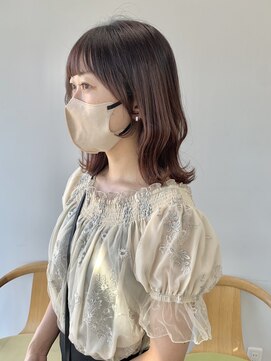 ヘアー アイス 御器所本店(HAIR ICI) 韓国ヘア似合わせレイヤーカット前髪顔周りカット大人美人