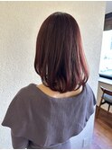 20×30×40代×似合わせカット×ピンクベージュ×ツヤ感×ボブ