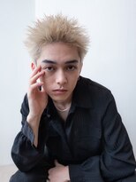 イオ 本厚木(io)&nbsp;メンズスパイキーショート刈り上げ短髪ハイトーン