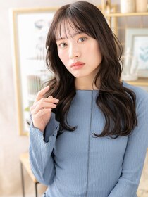 カバーヘア ブリス 戸田公園西口店(COVER HAIR bliss) ゆるふわ波巻きウェーブ黒髪ウェットヘアa戸田公園20代30代40代