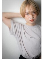 カバーヘア ブリス 北浦和(COVER HAIR bliss)&nbsp;ハイトーンカラー小顔補正カット丸みショートv北浦和10代20代