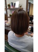 オリーブベージュ☆ツヤボブ