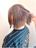 Say.黒髪ボブルフネビージュ小顔ワンレングレージュボブ表参道