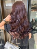 グレージュ切りっぱなしボブ前髪ありミニボブミルクティベージュ