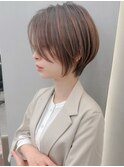 ミニウルフレイヤーカット顔周りカット前髪カットショート錦糸町