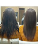 溢れるツヤと潤い・髪質改善ストレート