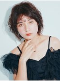 無造作ウェットショートボブ