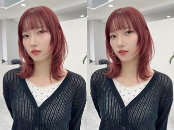 エイル アメ村(Eir)の写真/【気軽に楽しむ、最新トレンド。】小顔が叶うレイヤーカットも◎カット+質感UP◎システムTR2step¥8,500