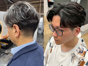 オゼル(OZEL)の写真/清潔感の出るメンズパーマのデザインをご提案！ビジネスシーンでもプライベートでもお洒落なスタイルに！