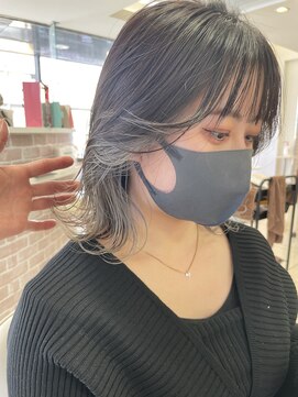 ショコララテ ホワイトベージュ/インナーカラー/