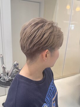 エアー 銀座タワー(AIR) ハイトーンカラー/メンズカット/メンズショート/ミルクティー