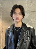 リバースセンターパート センターパート メンズメイク 新宿