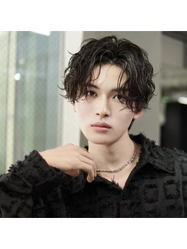 シャドウ波巻きセンターパート