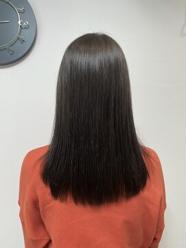 ブランシェ(Branche) セミロング×ナチュラルくすみブラウン(酸熱)