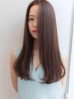 ヘア アトリエ ヴィヴァーチェ(hair atelier Vivace)&nbsp;ミルクティーベージュレイヤーカットシースルーマッシュ40代