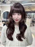 ホワイトブロンド/外ハネボブ/美髪/ワイドバング/ブルーブラック