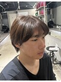透け感シースルーマッシュ×グレーアッシュ