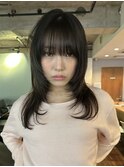 レイヤーカットハッシュカットハッシュウルフミディアムレイヤー