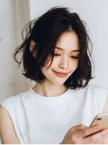 アブニール 柏たなか店(AVENIR)&nbsp;ダークパープル/ナチュラルショート/夏のヘアアレンジ/柏たなか
