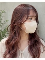 テーラヘアー 葛西店(TELA HAIR)&nbsp;【艶感ピンクブラウン×韓国風ロングレイヤー】