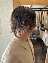 フランジェッタヘアー(Frangetta hair) 緩い感じでオシャレに決まる!脱力スパイラルパーマ♪担当野坂