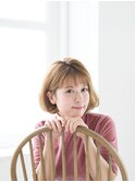 大人可愛いふんわりショートボブ　【amelie 与野本町店】
