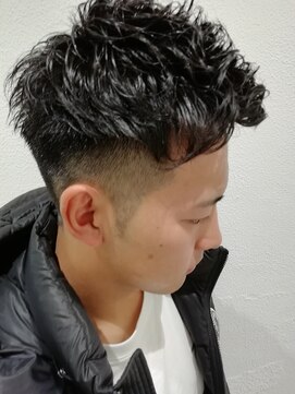 アッシュ 元住吉店(Ash) 2mmからつなげる刈り上げパーマスタイル