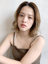 アイティー バイ アルバム 中野店(IT by ALBUM)&nbsp;外ハネボブ_ホワイトアッシュエアリーミディ_37935