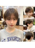 【アフロート】コンパクトなマッシュショート