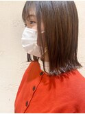 【morio】札幌ミディアムボブ シースルーバング