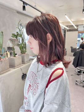 ファイブバイジエクト 堀江(FIVE by The Ect) ボルドー×ボブ