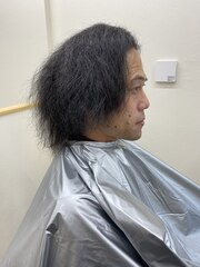 メンズカット髪質改善ストレート【呉/広島】