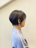 ハルキ ミナト ジャパン オオサカ(HARUKI MINATO japan OSAKA)&nbsp;40代50代前下がりショートツヤ感ボブウルフレイヤーカット