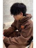 イメチェンハッシュカットフルバング似合わせレッドブラウン
