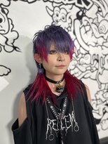 トリックストア(TRICK STORE) メガゲンガー風カラー+極端なウルフカット