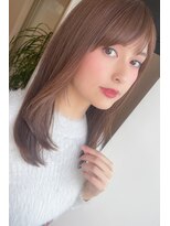 資生堂シンボリックサロン・アルベール&nbsp;レイヤーロングセミディワンカールシアーカラー［ふじみ野］