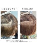 ハイライト/インナーカラー/白髪ぼかし/縮毛矯正/ショート