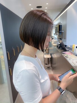 ロンドクロエ 横浜(Lond Chloe) 前髪顔周りレイヤー+韓国ボブ/髪質改善/縮毛矯正/黒髪[横浜]