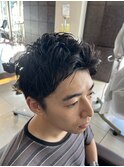 メンズパーマ ショートスタイル