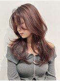 韓国へア/レイヤー/顔周り/ボブ/透明感カラー