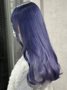 ロウル 渋谷(LOWRL) ブルーラベンダー/ブリーチ/ダブルカラー