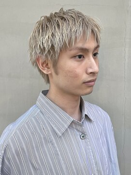 パークレーン アイス イヴェン(park lane ICI yeven) メンズホワイトカラーベージュメンズショートカットYUKI