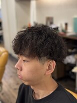 ボイスバーバー 百万遍店(VOICE BARBER)&nbsp;ツーブロ波巻きパーマ