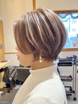 リシェア(re.share) ピンクベージュ/くびれショート/ダブルカラー