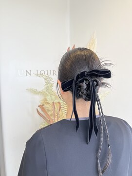 アンジュール 卒業式ヘア