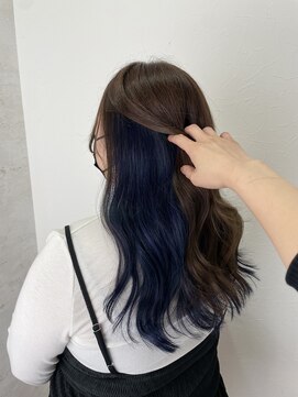 シエル 立川店(CIEL) ネイビーブルー×ロング【CIEL×maki】